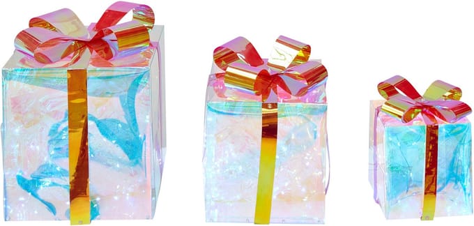 CAPELLA - LED kerstdecoratie set van 3 - Meerkleurig - Synthetisch