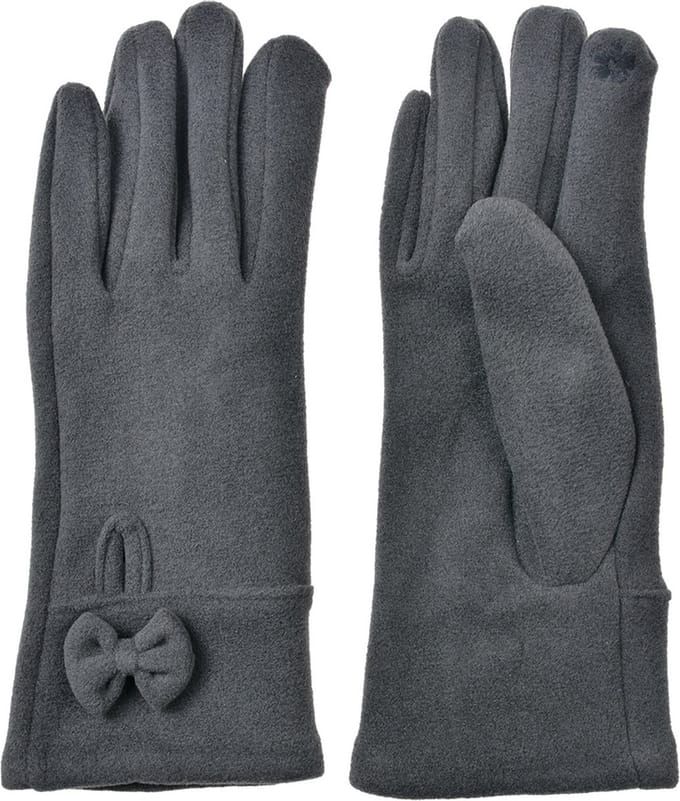 Clayre & Eef Handschoenen Winter 9x23 cm Grijs Polyester