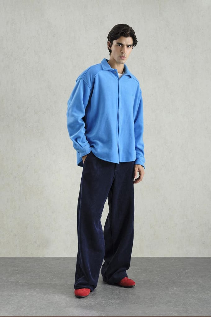 Heren Oversized Knopsluitshirt