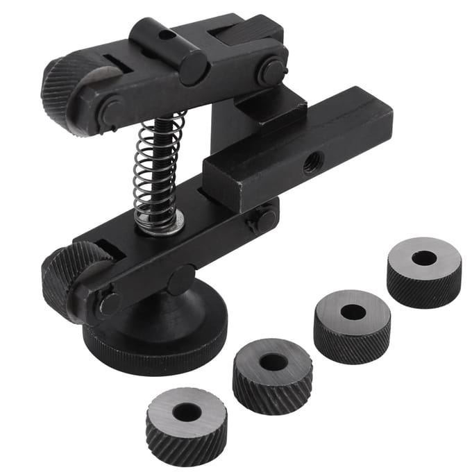 1 stuks Knurling Knurler Gereedschapshouder Lineaire Knurl Gereedschap Draaibank Verstelbare Schacht met Wiel