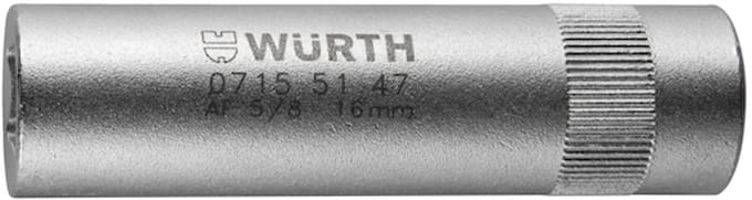 Wurth - 1/2 inch bougiedopsleutel - 1/2 inch bougiedopsleutel Sleutelwijdte 16 mm