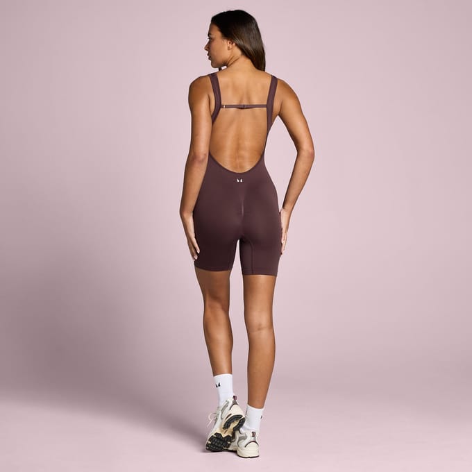 MP Dames Tempo Naadloze Short Bodysuit - Fudge - L