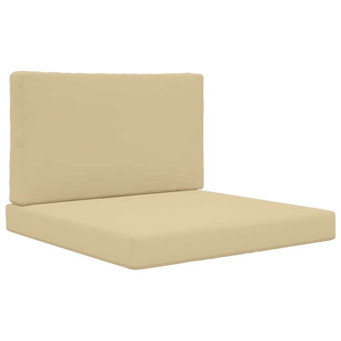 vidaXL - Buitenbankkussen - Polyester - Beige - 80 - x - 80 - cm
