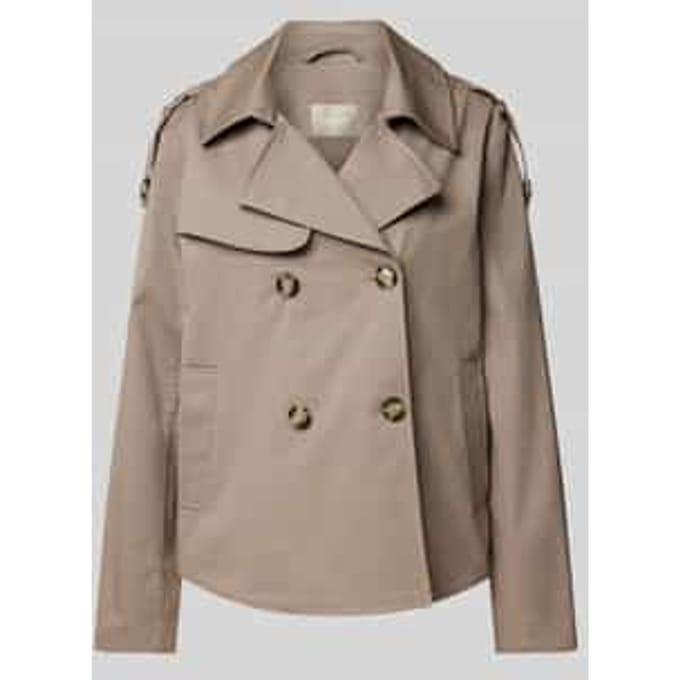 Trenchcoat met strookzakken
