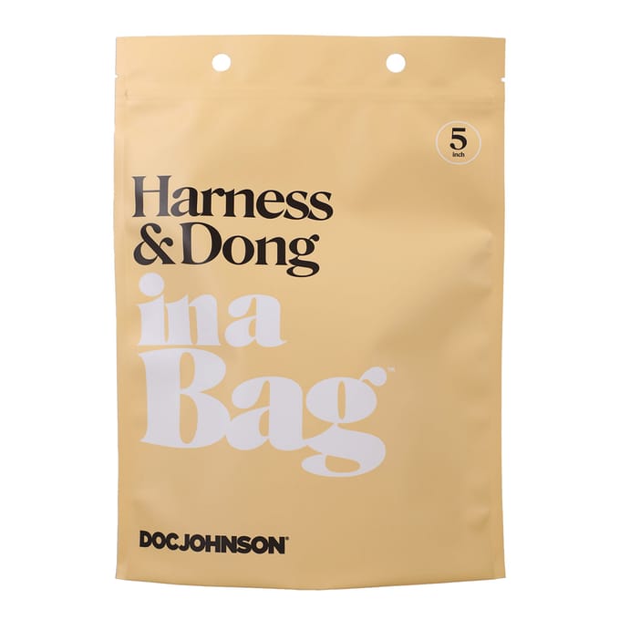 Doc Johnson - Strap on broekje met dildo - Zwart