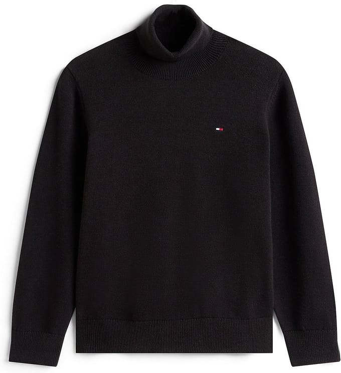 Tommy Hilfiger - Pullover - Sweater - Turtle Neck - Zwart - Maat 92