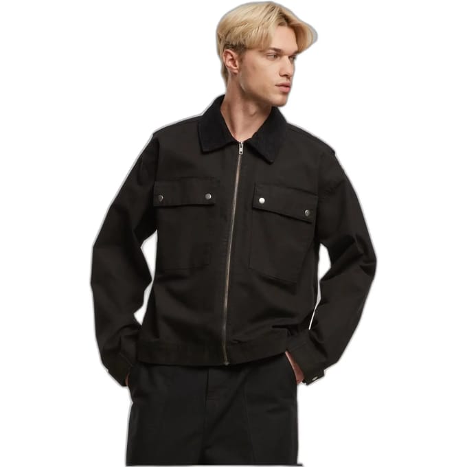 Urban Classics - Workwear Cotton Jacket - 4XL - Zwart
