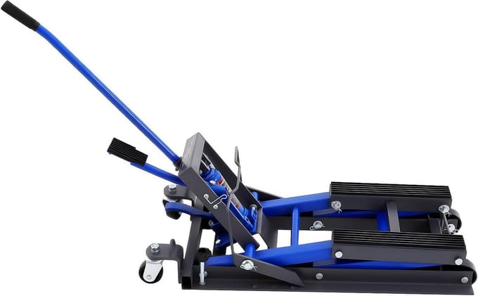 Inklapbare Hydraulische Hefbrug voor Motorfietsen en ATV's - Zware Kwaliteit 680 kg Capaciteit