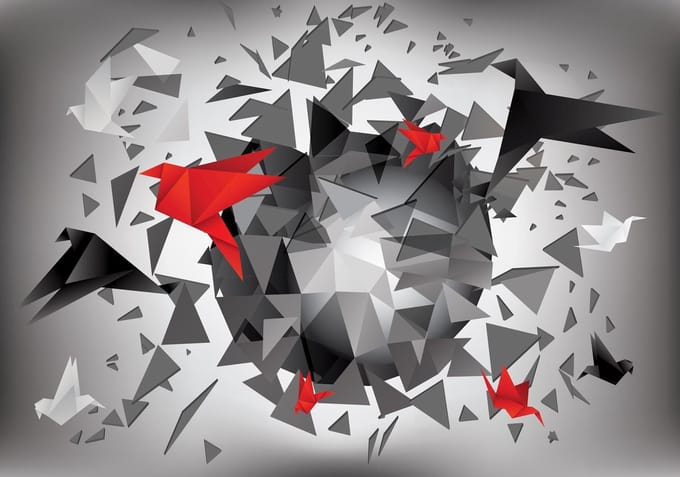 Poster | Rood | 104 x 70,5 cm