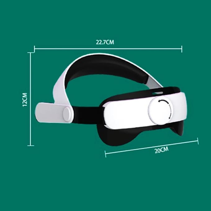 Convient aux lunettes Oculus Quest2 VR, couvre-chef confortable, équilibre réglable, pas de pression sur le blanc