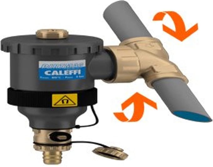 Caleffi Dirtmag kunststof vuilafscheider verticaal 28mm