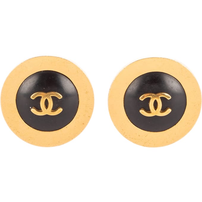 CC Round Clip On Earrings  Oorbellen