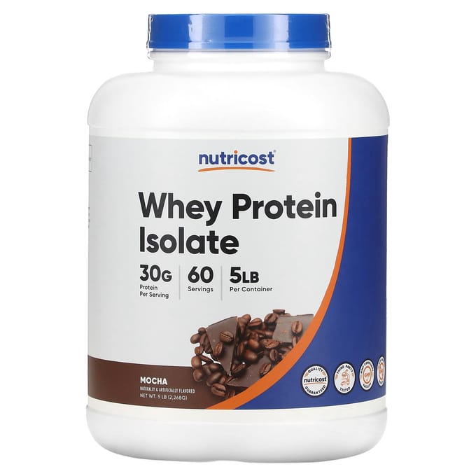 Isolat de Protéine de Lactosérum, Saveur Moka, 2,268G (5 livres)