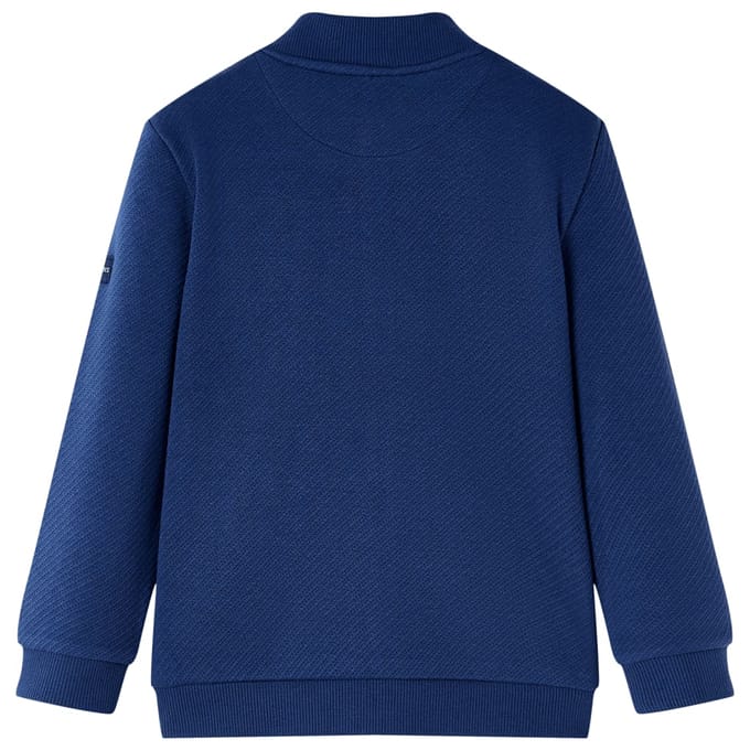 vidaXL Kindervest met rits 104 marineblauw