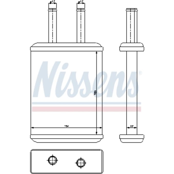 Warmtewisselaar, interieur verwarming NISSENS 77524