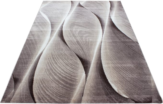 Modern laagpolig vloerkleed Parma - bruin 9310 - 80x300 cm