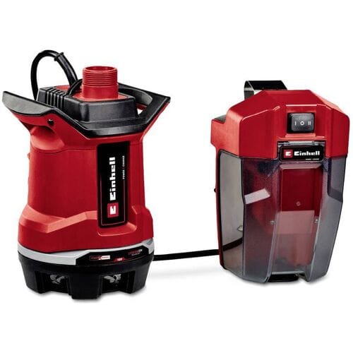 Einhell Accu Vuilwaterpomp GE-DP 18/25 Li Solo - Power X-Change - 18 V/Li-Ion - 7.500 l/u - Max. opvoerhoogte: 5 m - Max. dompeldiepte: 4 m - Afzuigend tot: 35 mm - ECO/BOOST modus - Excl. accu en lader