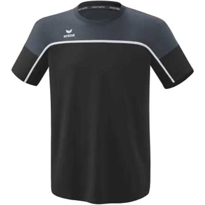 Erima Change T-Shirt Kinderen - Wit / Slate Grey / Zwart | Maat: 152