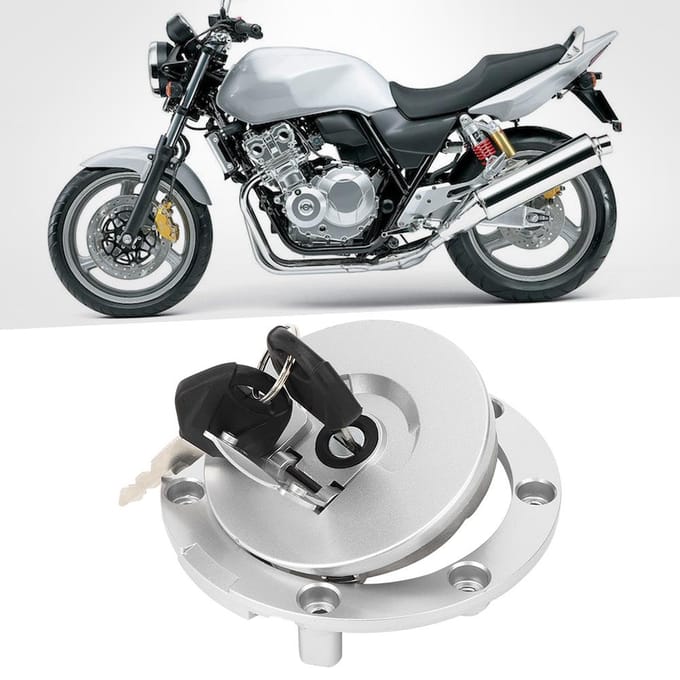 Motorfiets Brandstoftank Dop Cover Vervanging Past voor Honda CB400 CB500 black