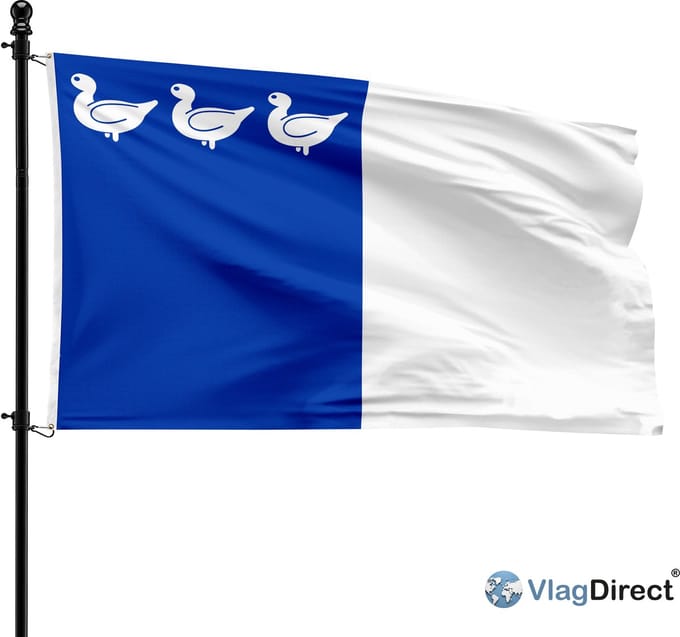 Gemeente Thuin vlag - 90 x 150 cm.