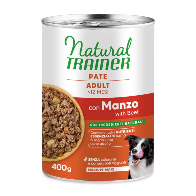 Natural Trainer Volwassen Medium/Maxi 6 x 400 g - 6 x 400 g Rund
