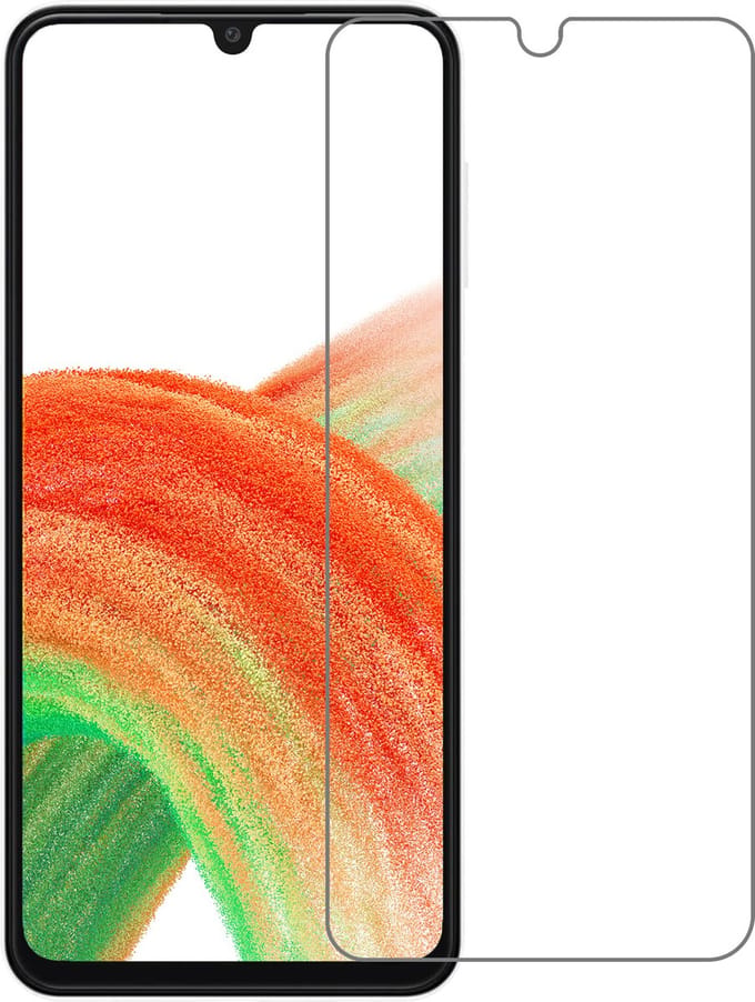 Screenprotector Geschikt voor Samsung Galaxy A33 - Extra Sterk - Beschermglas - Gehard Glas - Tempered Glass - Screen Protector