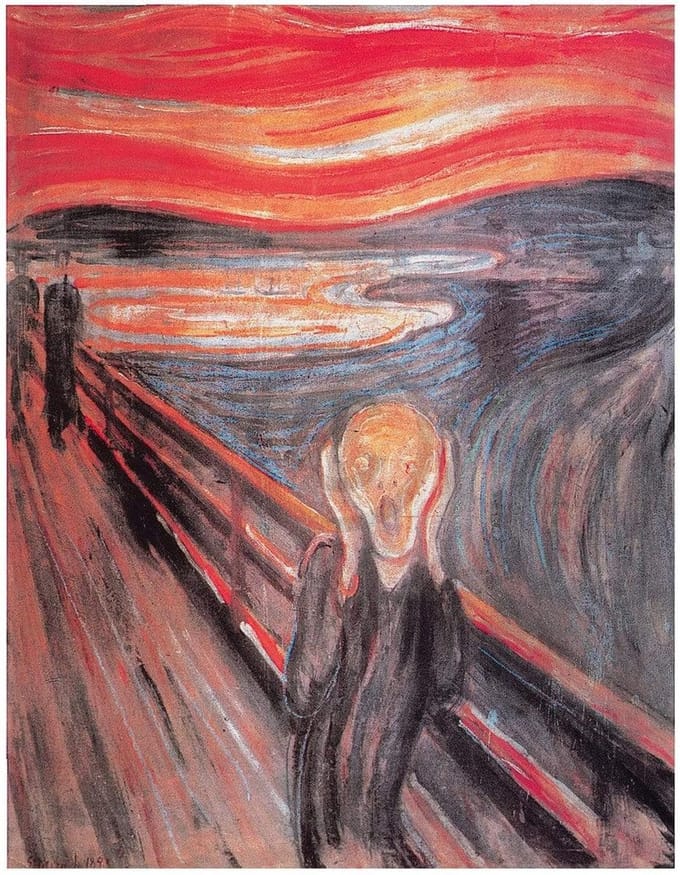 Kunstdruk Edvard Munch - The Cry 40x50cm
