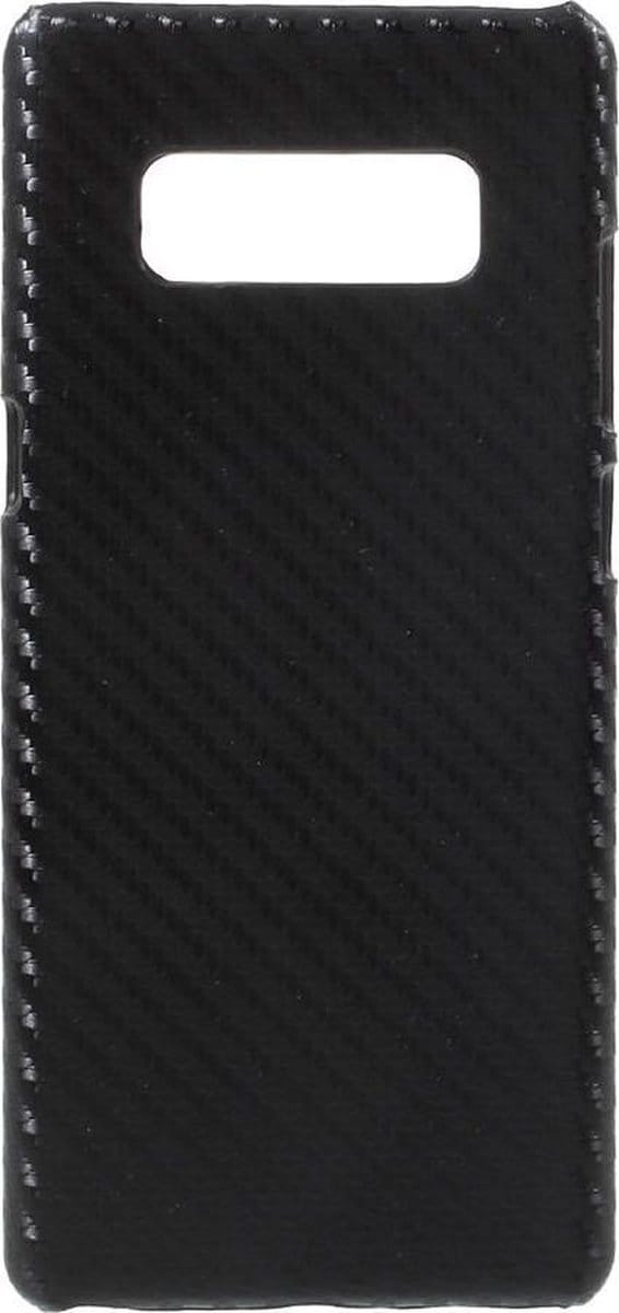 Shop4 - Samsung Galaxy Note 8 Hoesje - Harde Back Case Carbon Zwart