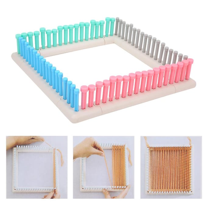 Multifunctionele Breiweefgetouwset voor Muts Sjaal Handmatig ABS Plastic Breien DIY Gereedschap white