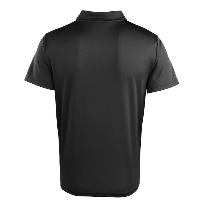 Premier Unisex Volwassen Coolchecker Piqué Poloshirt (Zwart)