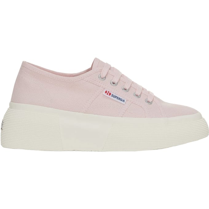 Superga Dames/Dames 2287 Bubble Trainers (Roze Ish/Avorio)