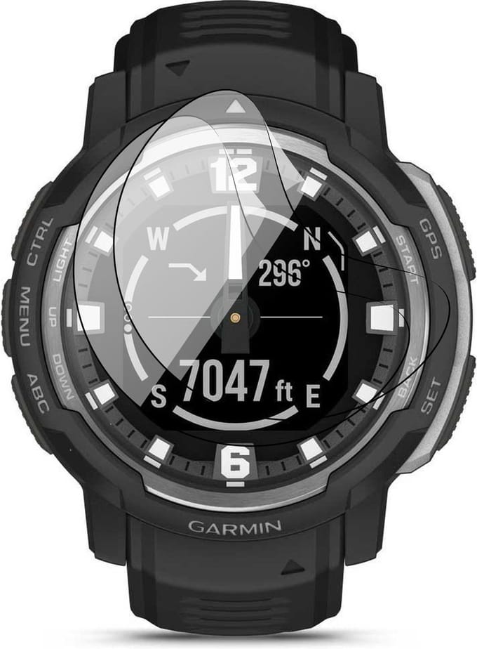 Screenprotector geschikt voor Garmin Intinct Crossover / Solar / Solar Tactical - 2x FlexGuard Screen Protector