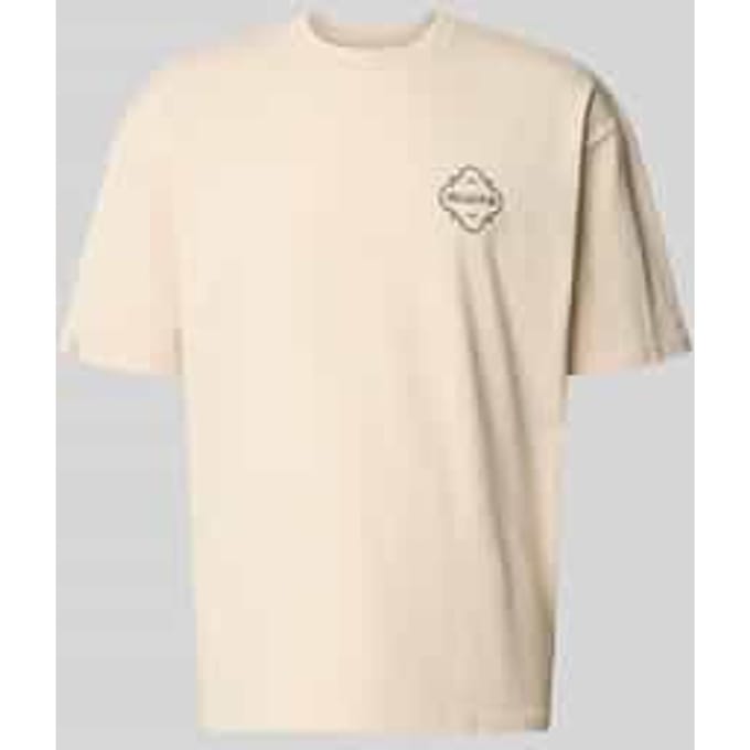 Oversized T-shirt met labelprint model 'Paide'