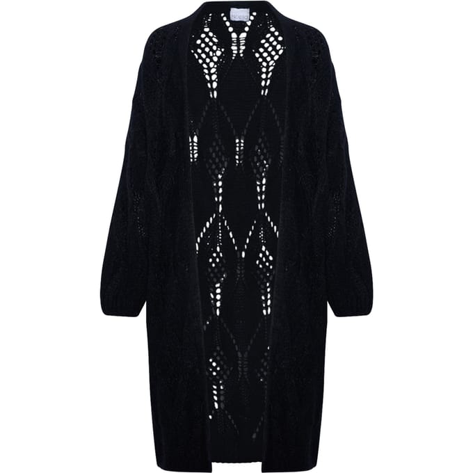 Jayda gebreide cardigan in zwart
