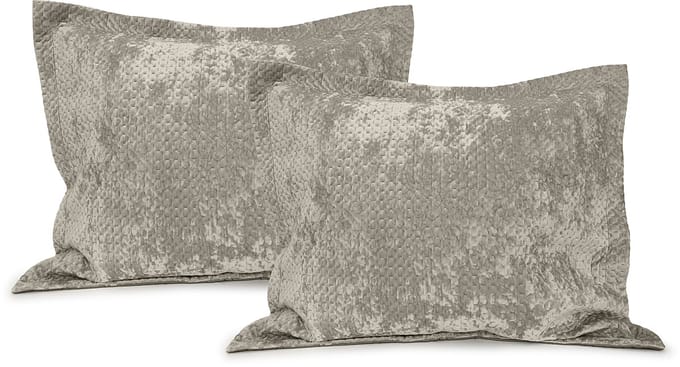 LINNICK Velvet Kussensloop - Taupe - Kussensloop 60x70cm - Kussenslopen Set van 2