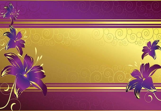 Fotobehang Flowers Abstract | PANORAMIC - 250cm x 104cm | 130g/m2 Vlies