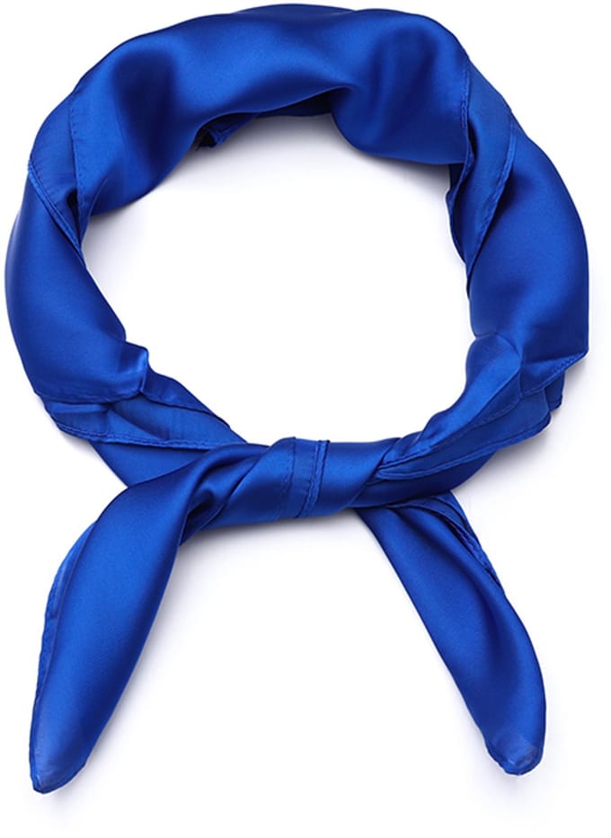 Vierkant Sjaaltje in Minimalistisch Effen Design (70x70cm) - Cobalt