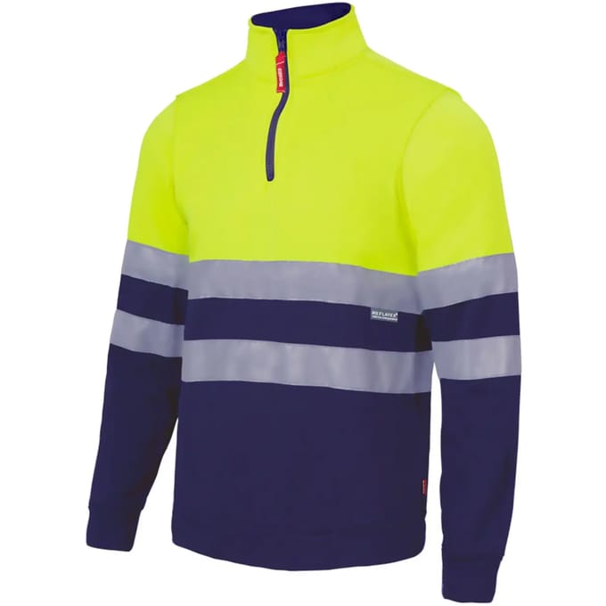 Hoodie met rits hoge zichtbaarheid Velilla
