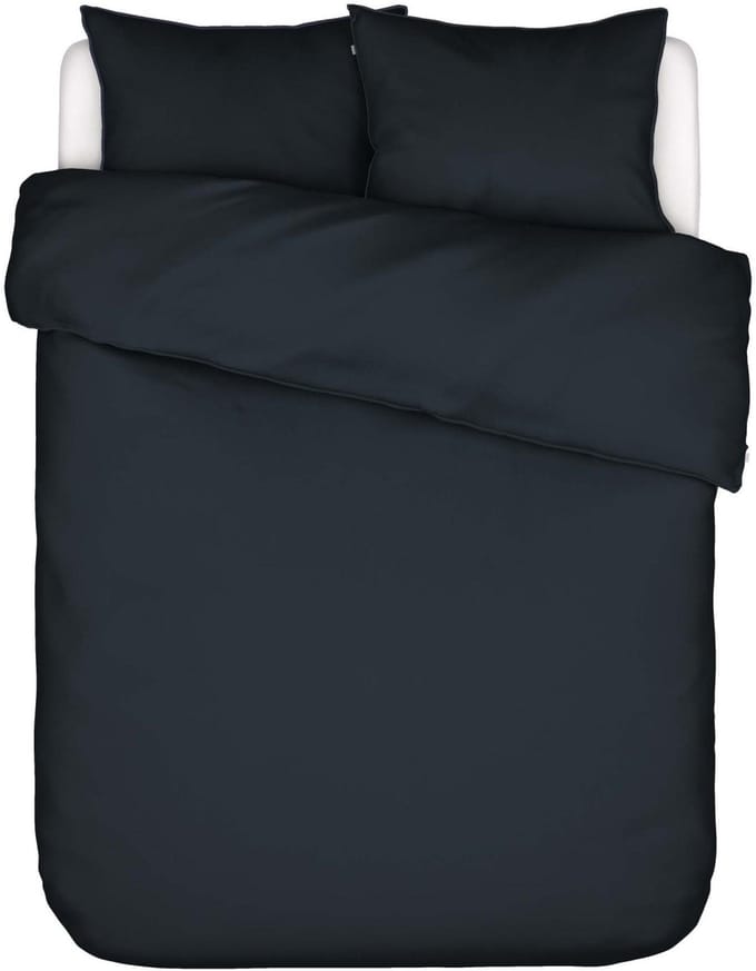 Essenza Minte Dekbedovertrek Katoensatijn Nightblue - Lits-Jumeaux - 240x200/220 cm
