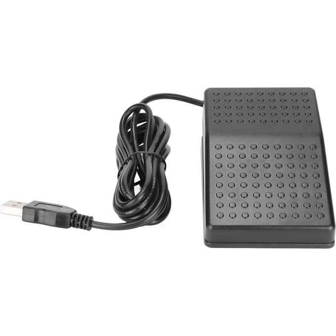 USB Voetpedaal Aangepast Programmeerbaar Toetsenbord Muis Game Actie Enkel Voetpedaal met USB A Interface gray