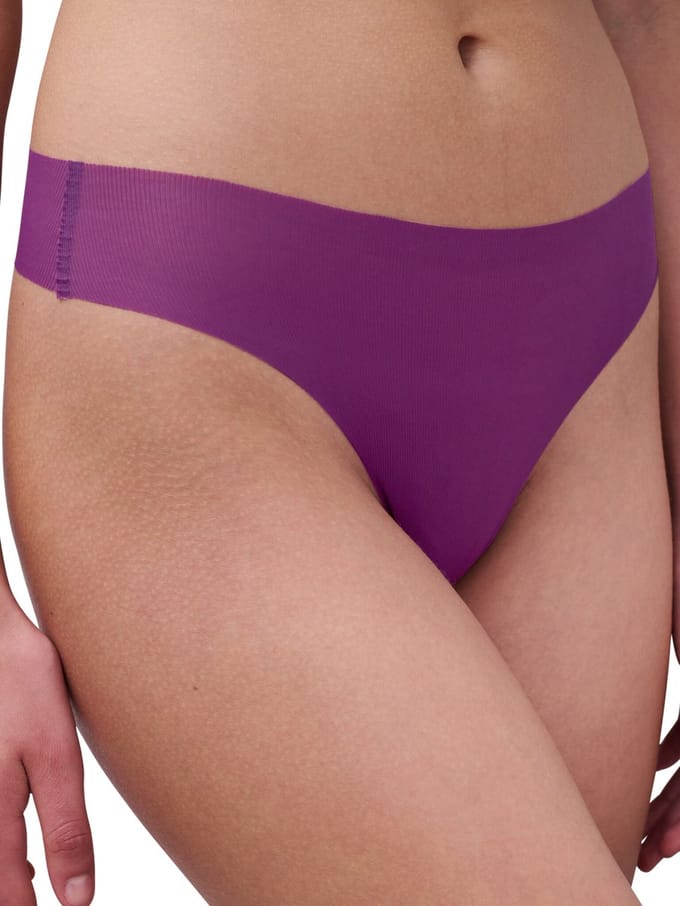 Chantelle Pulpies Seamless Tanga string - Invisible - 20 - Dark Berry / M/L