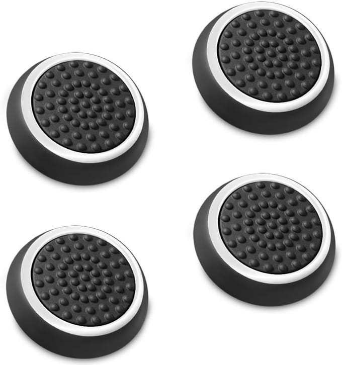 Daity Set van 4 thumbstick-dopjes - compatibel met Nintendo Switch 2 - Switch 1 - Joy-Con-controllers - PS5 - PS4 - Xbox One - Xbox Series X/S - gemaakt van rubber.