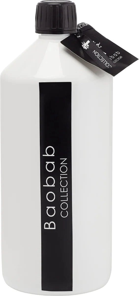 Baobab Collection - Pearls Black - Geurstokjes Navulling - 1 liter