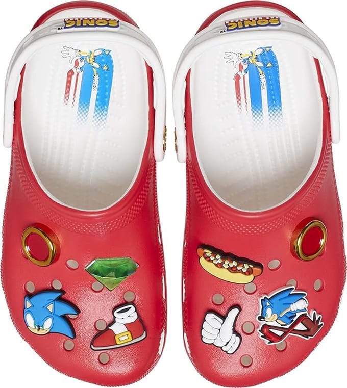 Crocs Sonic Hedgehog Classic Clog Rood Maat 38/39 US J6
