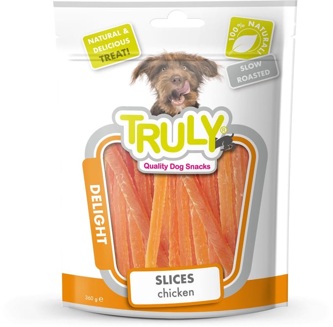 Truly - Chicken Slices 360g - Hondensnack - Value Pack