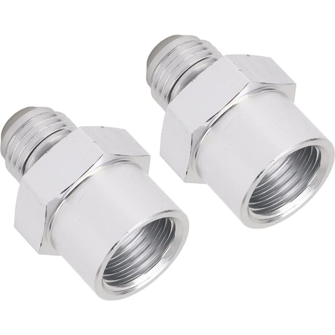 1 paar Brandstofslanglijn Adapter M16X1.5 Binnendraad naar AN6 Buitendraad Brandstofadapter Draadconnector white