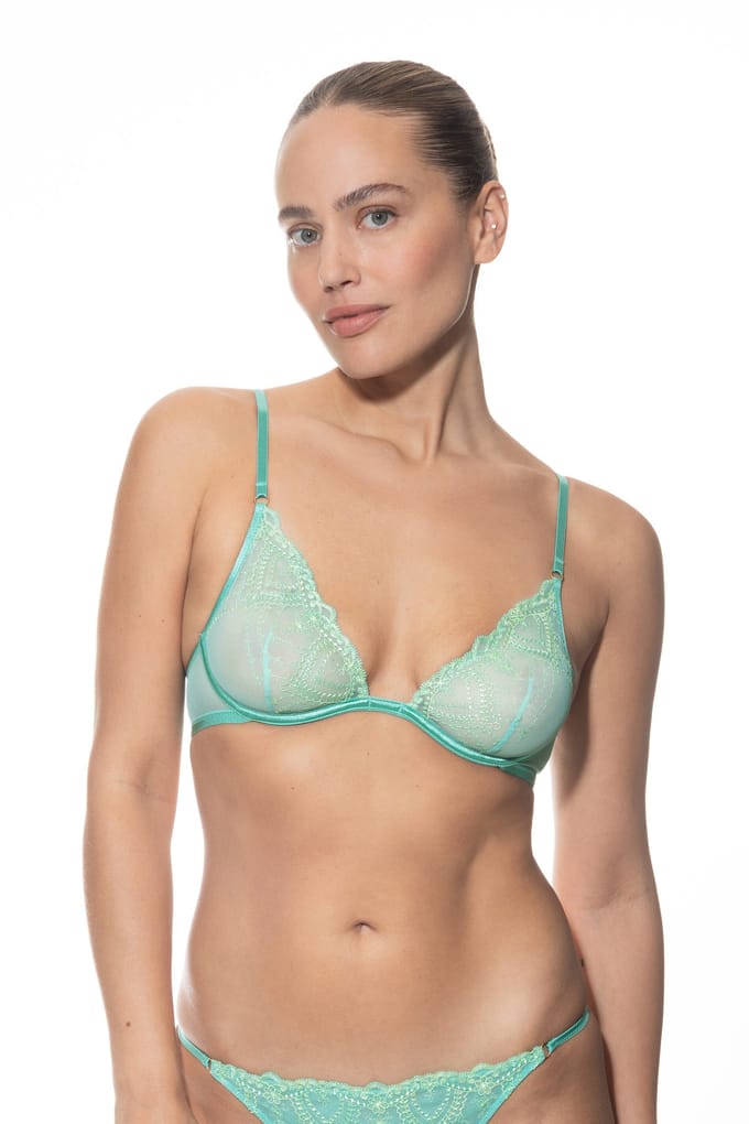 Triangelbeha met beugels Serie Mysterious Seafoam