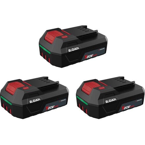 PARKSIDE Set van 3 accu's 20 V - 2 Ah