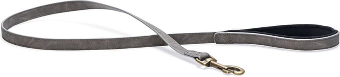 Beeztees Balacron Ax Hondenriem Kunstleer - Grijs - 100 cm x 20 mm