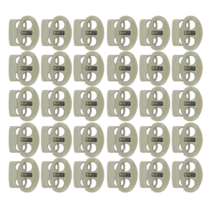 30 STUKS Metalen Koordstoppers Eindveer Stop Toggle Stoppers Roestvrij Lichtgewicht Lanyard Koord groen
